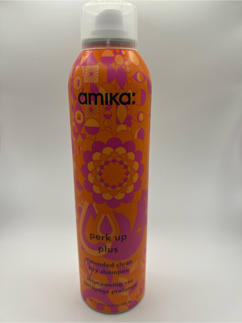 amika Perk Up Plus Dry Shampoo - Orange and Pink Can